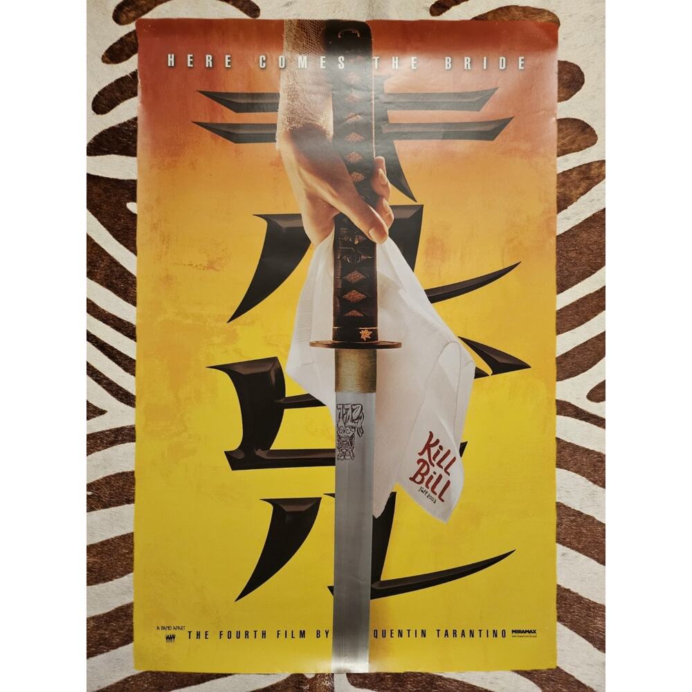 STUDIO ISSUED! - Kill Bill Vol 1 - Teaser Advance Movie Poster 27x40